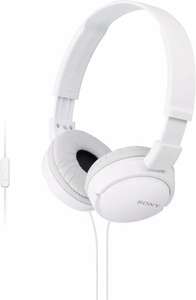 Casque Sony MDR-ZX110APW pliable avec Microphone