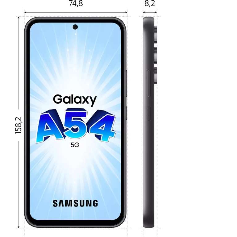 Smartphone 6.4 Samsung Galaxy A54 5G - 128 Go + écouteurs sans-fil Galaxy  Buds 2 –