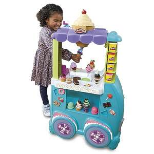 Play-Doh Play-Doh Kitchen Creations - Camion de Glace géant, inclut 27 Accessoires, 12 Pots de pâte à Modeler