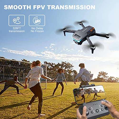 Drone quadricoptère OKYUK - 1080P HD FPV, 2 batteries, 3d flip, évitement des obstacles (vendeur tiers)