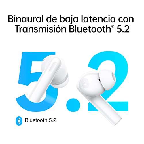 Écouteurs Bluetooth sans Fil Oppo Enco Buds 2 - Son HD, Appels Clairs, 28H d'Autonomie, Blanc