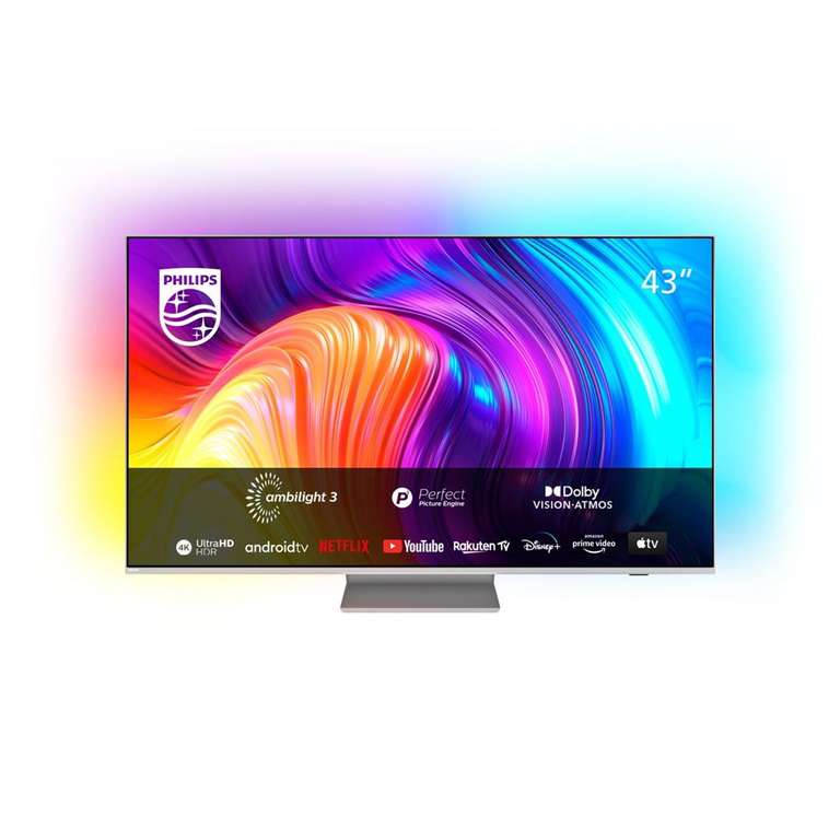 TV LED 43 Philips 43PUS8837/12 (2022) - Ambilight, 4K UHD, Android TV –
