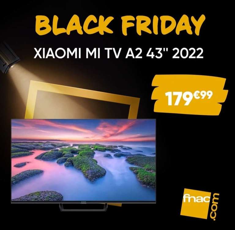 [Le 25/11] TV 43" Xiaomi A2 2022 - 4K UHD, LED, HDR10 / HLG, Dolby Vision, Dolby Audio, Android TV, Assistant Google intégré