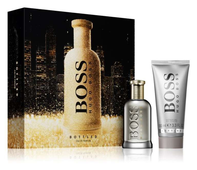 Coffret Eau de Parfum pour Homme Hugo Boss Bottled - Eau de Parfum 50 ml + gel de douche 100 ml