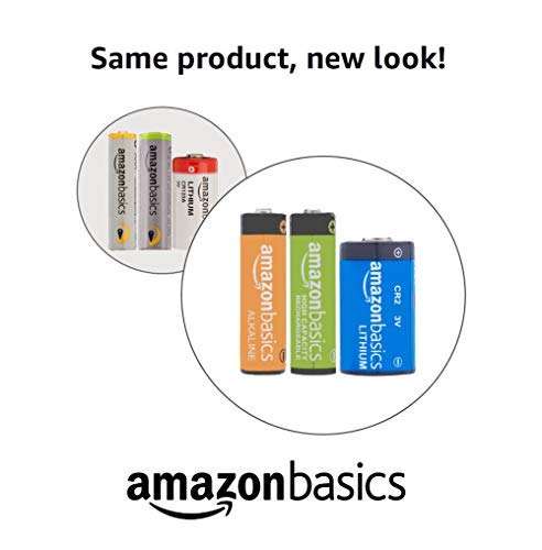 Lot de 24 Piles rechargeables Amazon Basics - AAA, 800 mAh pré-chargées