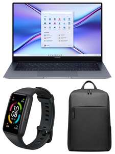 PC Portable 14/15.6" Honor MagicBook X 14/15 (FHD IPS, i3-10110U, RAM 8 Go, SSD 256 Go, W10) + Bracelet connecté Honor Band 6 + Sac à dos