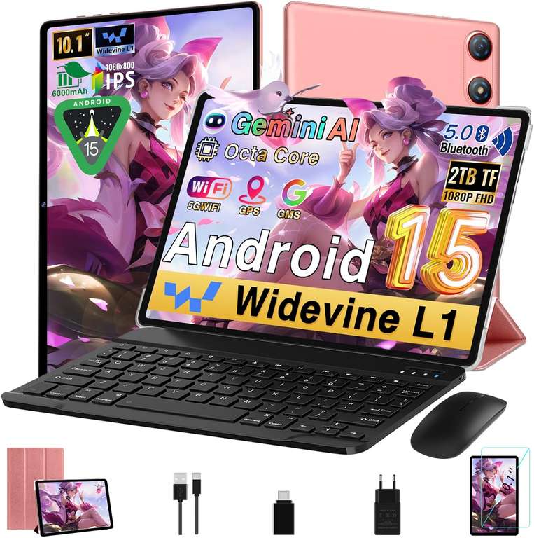 Tablette Tactile Teclast P30T 10.1 Pouces – Nouveau Android 15, Batterie 6000mAh, WiFi 6, Processeur Unisoc T606, ROM 64Go/128Go ?