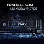 SSD Interne M.2 NVMe Kingston Fury Renegade - 2 To, PCIe 4.0, Compatible PS5 (SFYRD/2000G)