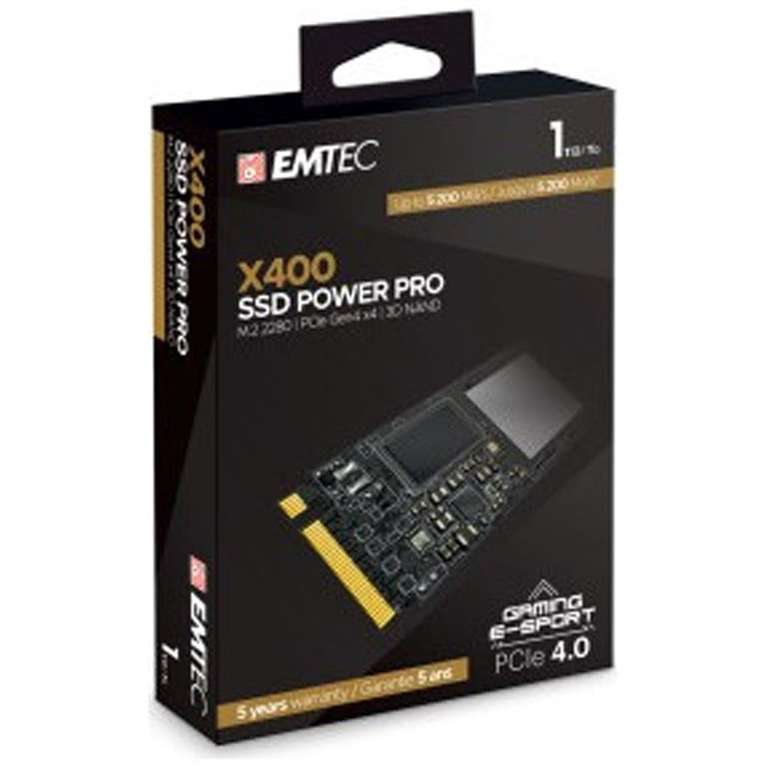 SSD interne M.2 NVMe PCIe Gen 4.0 Emtec X400 Power Pro (DRAM) - 1 To
