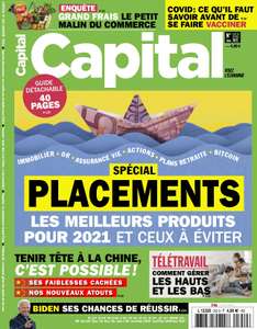 Abonnement d'un an au Magazine Capital (papier et numérique)