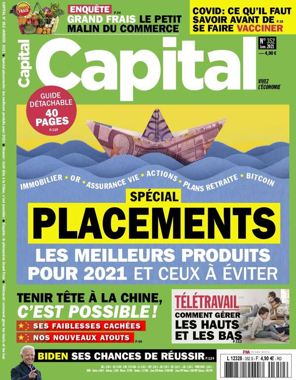 Abonnement d'un an au Magazine Capital (papier et numérique)