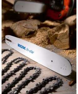 Set Kox Tri-star mini : Guide chaine 35 cm + 5 chaines pour tronçonneuse Stihl MS170/MS180 (kox24.fr)