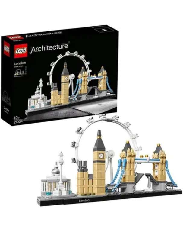 Jeu de construction Lego Architecture (21034) - Londres (+5,98€ cagnotté pour les membres CDAV)