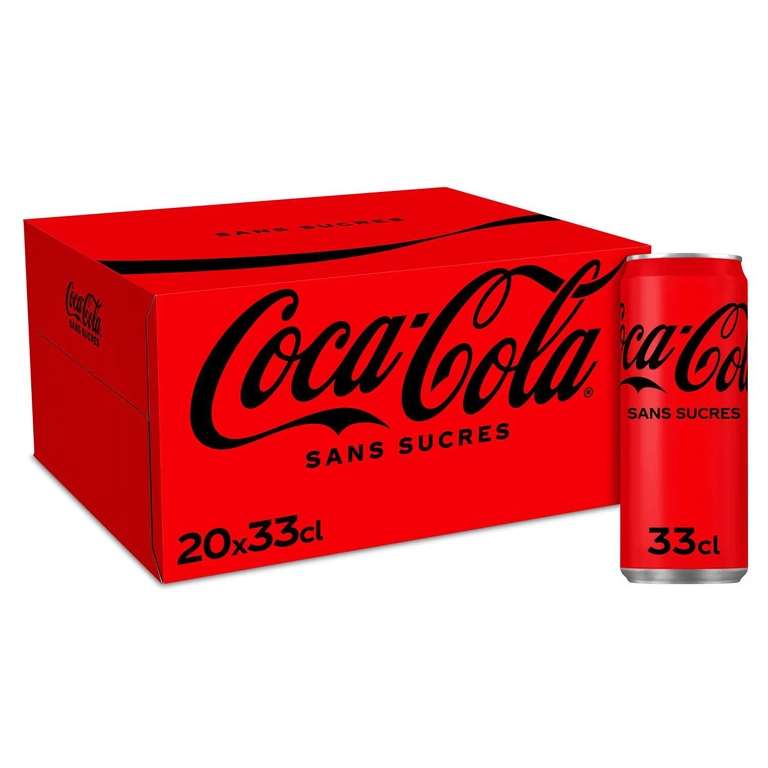 Pack de canettes Coca-Cola sans sucres - 20x33cl - Schiltigheim (67)