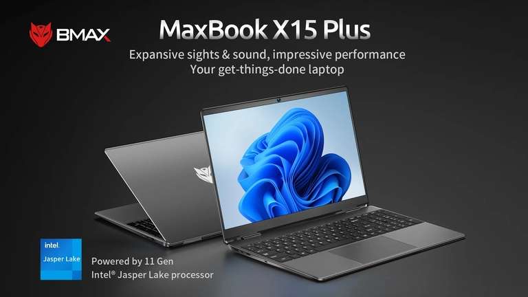 PC Portable B-Max X15 Plus 15,6", Intel N5095 16Go/512Go Windows 11 (via coupon + coupon vendeur)