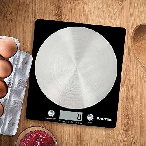Balance de cuisine électronique Salter 1036 BKSSDR - 5 kg max, Noir
