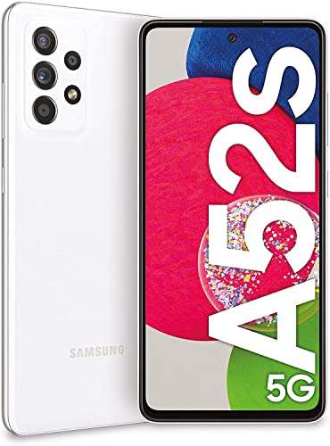 Smartphone 6.5" Samsung Galaxy A52s 5G - full HD+ AMOLED, SnapDragon 778G, 6 Go de RAM, 128 Go, Blanc (version italienne)