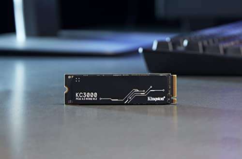 SSD interne M.2 NVMe Kingston KC3000 - 1 To, 7000Mo/s, 6000Mo/s lecture écriture (SKC3000S1024G)