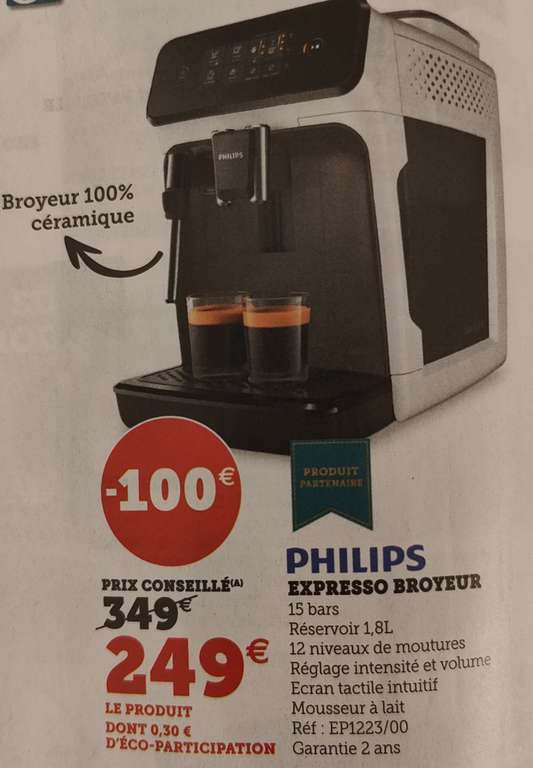 Machine à café Expresso Philips EP1223/00 avec broyeur