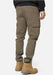 Pantalon cargo Homme Indicode Jeans - Tailles S à XL, vert foncé et bleu marine