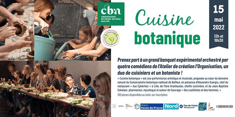 Entrée + visites guidées + Spectacle-repas: "Cuisine botanique" gratuits au Conservatoire botanique national de Bailleul (59)