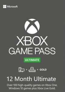 Abonnement de 12 mois au Xbox Live Game Pass Ultimate (Dématérialisé - Store Turquie)