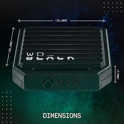 Carte d'extension WD_BLACK C50 (WDBMPH5120ANC-WCSN) 1 To pour Xbox(+1 mois au Xbox Game Pass Ultimate)