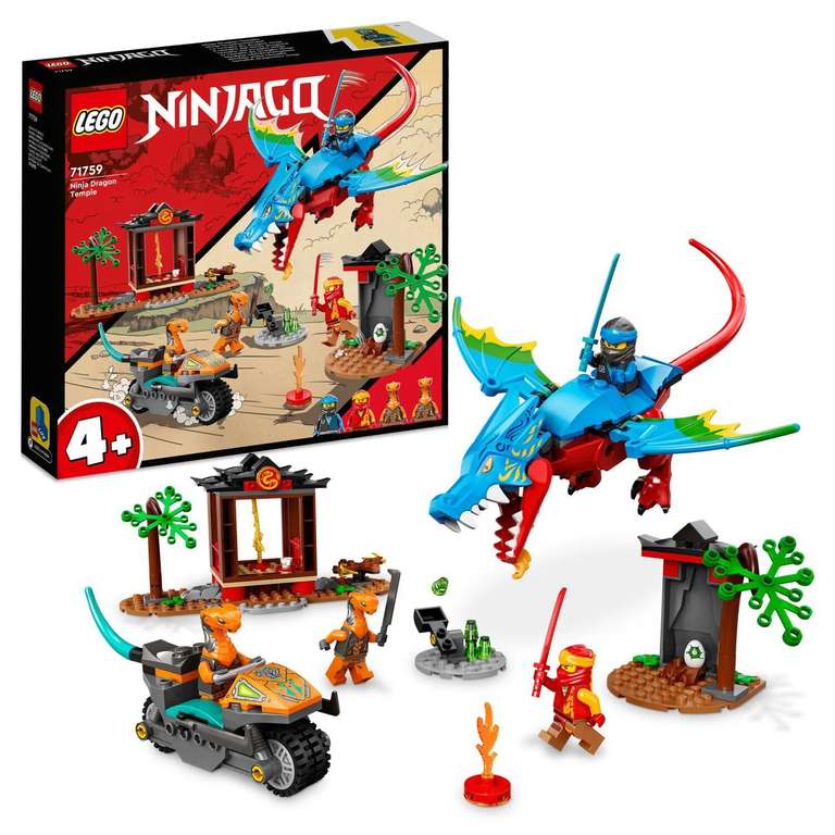 Jouet Lego Ninjago Le Temple du Dragon Ninja 71759 (via 19.95€ sur la carte)