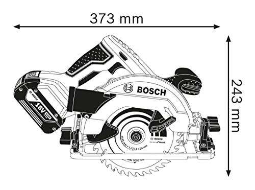 Scie circulaire sans fil Bosch GKS 18V-57 G + L-boxx (sans batterie, ni chargeur)