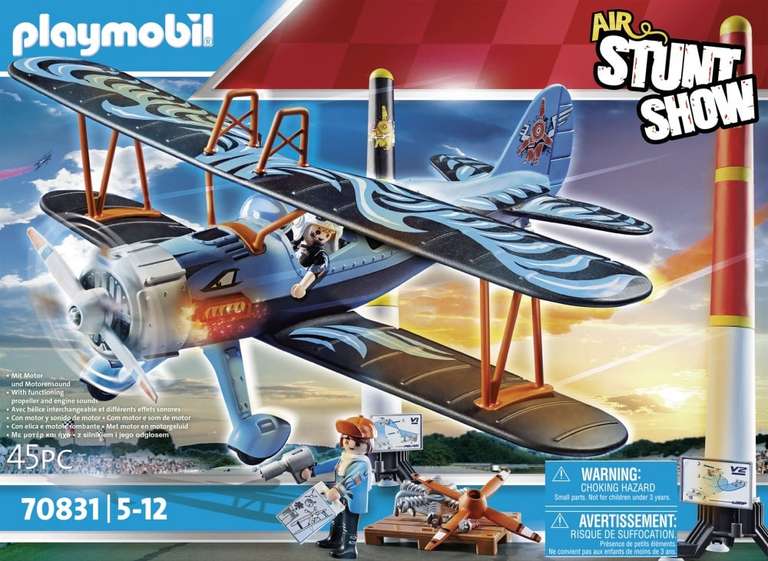 Jouet Playmobil Air Stuntshow (70831) - Biplan Phénix