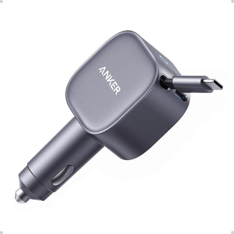 Chargeur Allume-Cigare 75W (Anker) , Type C avec Câble Rétractable Intégré — promo Tech
