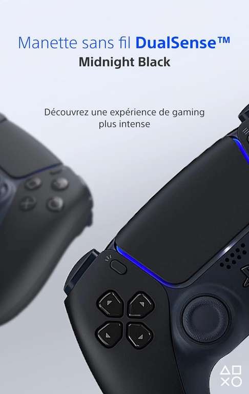 Manette sans fil Sony DualSense PS5 - midnight black noire