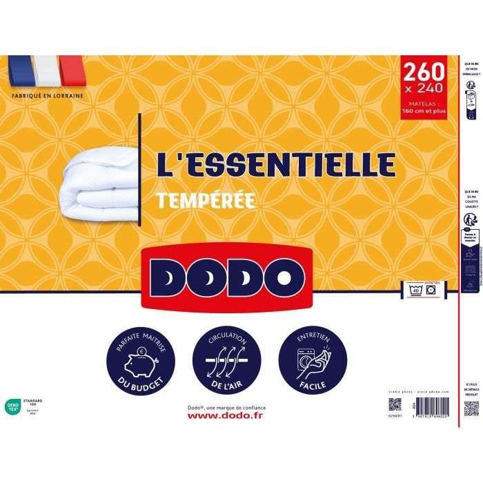 Sélection de produits DODO en promotion - Ex : Couette Tempérée DODO L'essentielle - 240 x 260 cm, 250gr/m²