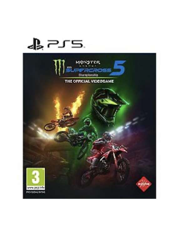Monster Energy Supercross 5 : The Official Videogame sur PS5