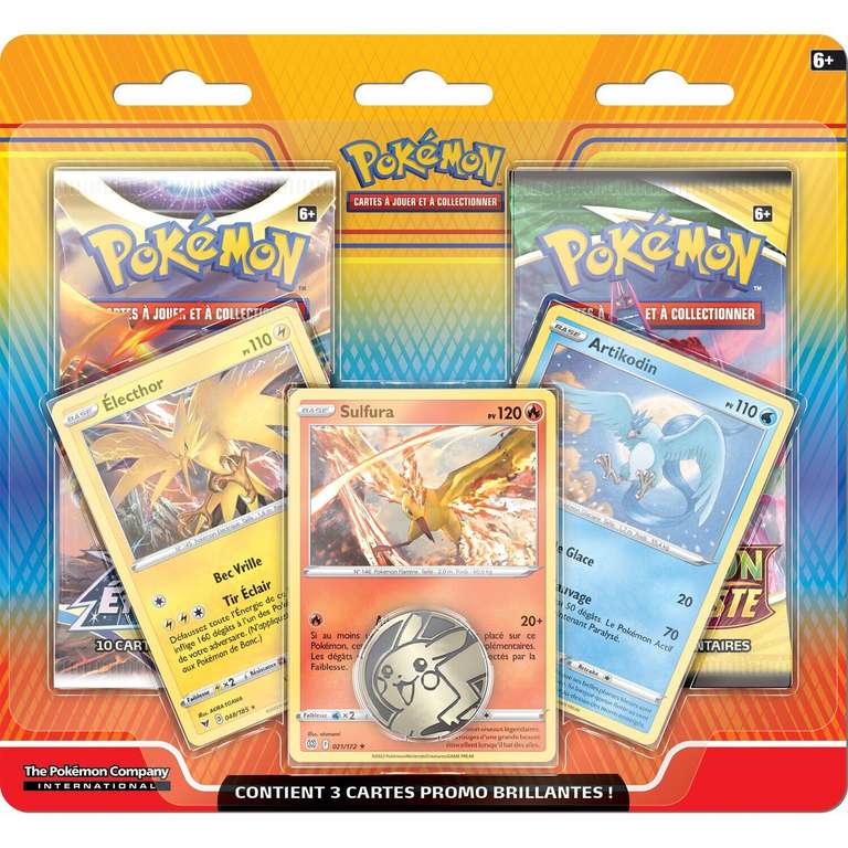 Sélection de produits pokemon en promotion - Ex: Pack de boosters Pokémon (Via retrait magasin)