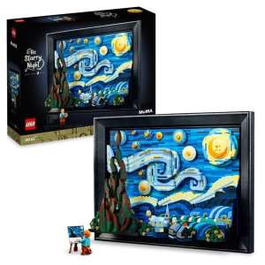 Jouet Lego Ideas 21333 Vincent Van Gogh - La Nuit Étoilée, Reproduction de Tableau sur Toile
