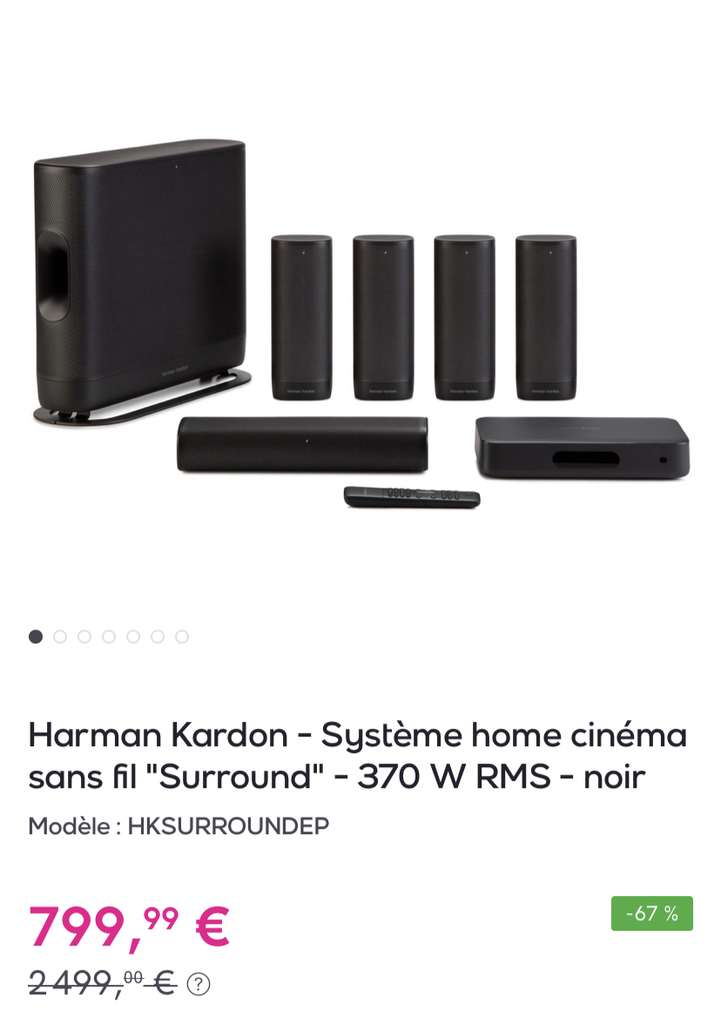Système Home cinéma sans fil Harman Kardon Surround –