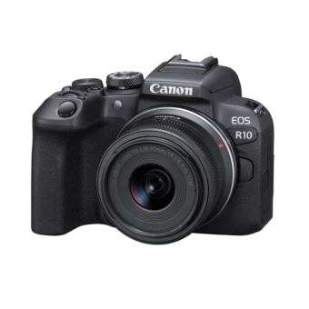 Pack Appareil photo hybride numérique Canon EOS R10 + Objectif RF-S 18-150mm f/3.5-6.3 IS STM + Objectif RF 50mm f/1.8 STM (via ODR de 25€)