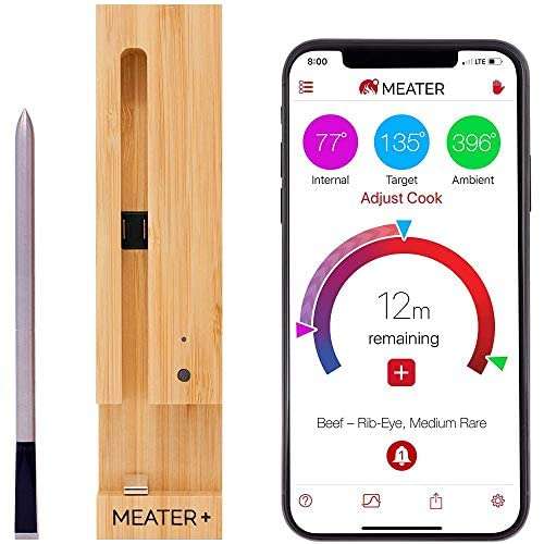 Thermomètre à viande connecté Meater Plus - Bluetooth / Wi-Fi (vendeur tiers)