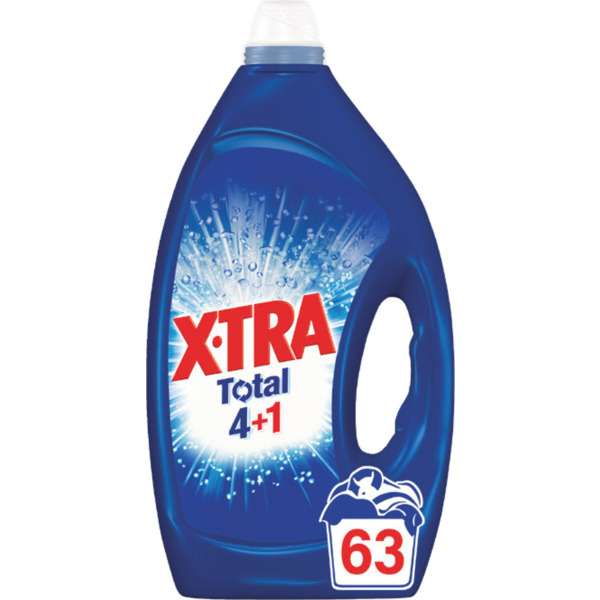 Lessive liquide Xtra x63 lavages - Différentes variétés (via 6,52€ sur carte fidélité et BDR 1,50€)