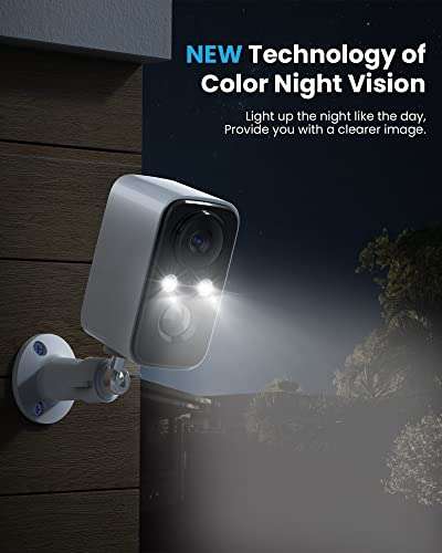 Caméra de surveillance extérieure WiFi FOAOOD DF220 avec Panneau Solaire - 1080p, Vision nocturne couleur, IP66 (Vendeur tiers)