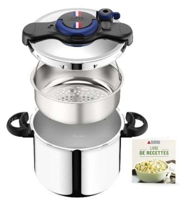SEB Autocuiseur Clipsominut Easy 9L French Cocotte 