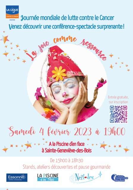 Spectacle, Ateliers bien-être & Pause gourmande gratuits - Journée mondiale de Lutte contre le Cancer - Sainte-Geneviève-des-Bois (91)