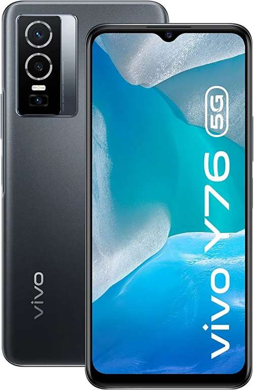 Smartphone 6.58" Vivo Y76 5G - 8Go RAM, 128Go (via ODR de 50€)