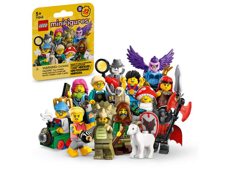 Box 36 sachets- LEGO Minifigures Série 25 Jouet avec Figurines à  Collectionner, Set d'Aventure, Pack de Minifigurines –