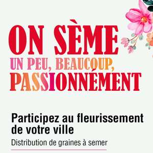[Habitants] Distribution gratuite de 10 000 sachets de graines à semer - Métropole de Lyon (69)