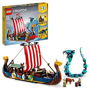 Jouet Lego Creator 3-in-1 Le bateau viking et le serpent de Midgard (31132)