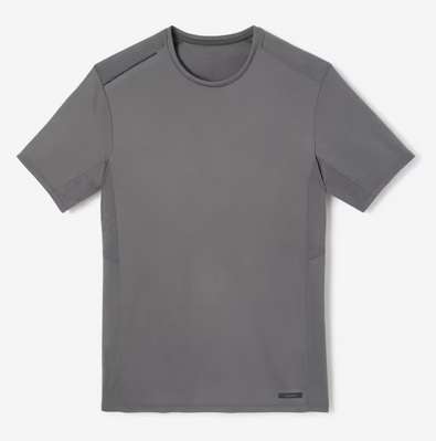 T-shirt running respirant homme Kalenji - Dry+ gris granit