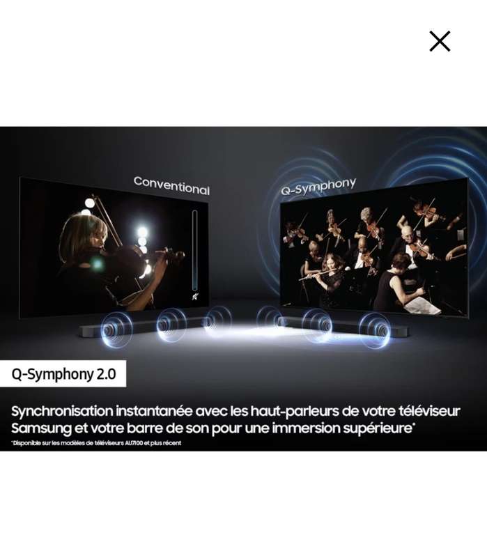 Barre de son Samsung HW-Q600B 2023 - 360W, Dolby Atmos / DTS / DTS X