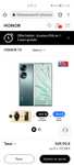 Smartphone Honor 70 (5G, Snapdragon 778G+, RAM 8 Go, 256 Go, 66W) + Montre Honor MagicWatch 2 (42 mm) + Coque (449.9€ via Bonus reprise 30€)